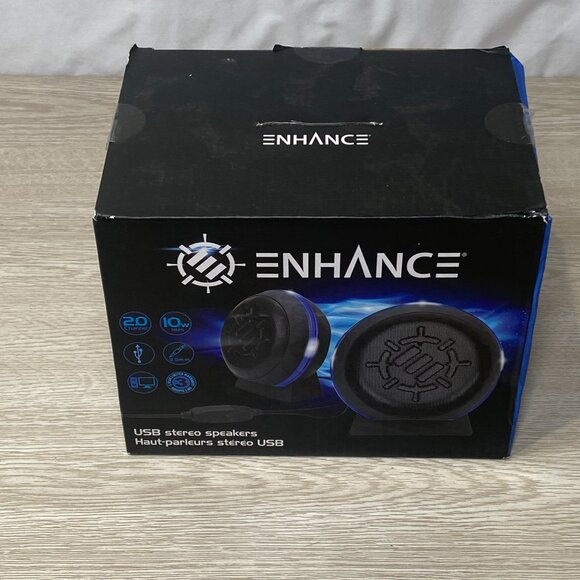Small Pair of USB Stereo Speakers - Enhance - Picture 2 of 5